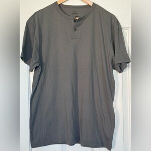 Brixton Henley T-Shirt XL Taupe Greige Earth-Tone | Standard Fit